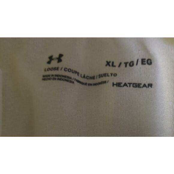 Under Armour heatgear womens yellow running shorts loose high visibility‎ XL - Picture 4 of 5
